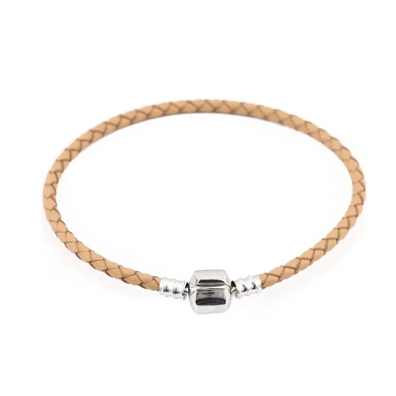 12 Colors 16-20cm Leather Charm Bracelet For Women