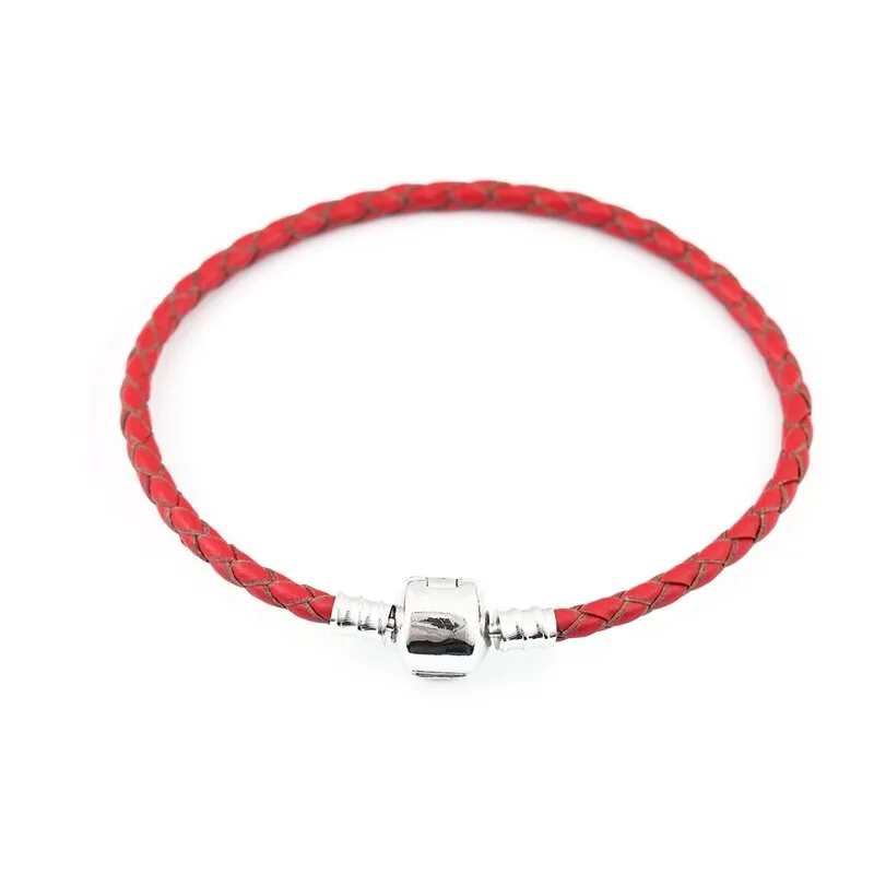 12 Colors 16-20cm Leather Charm Bracelet For Women