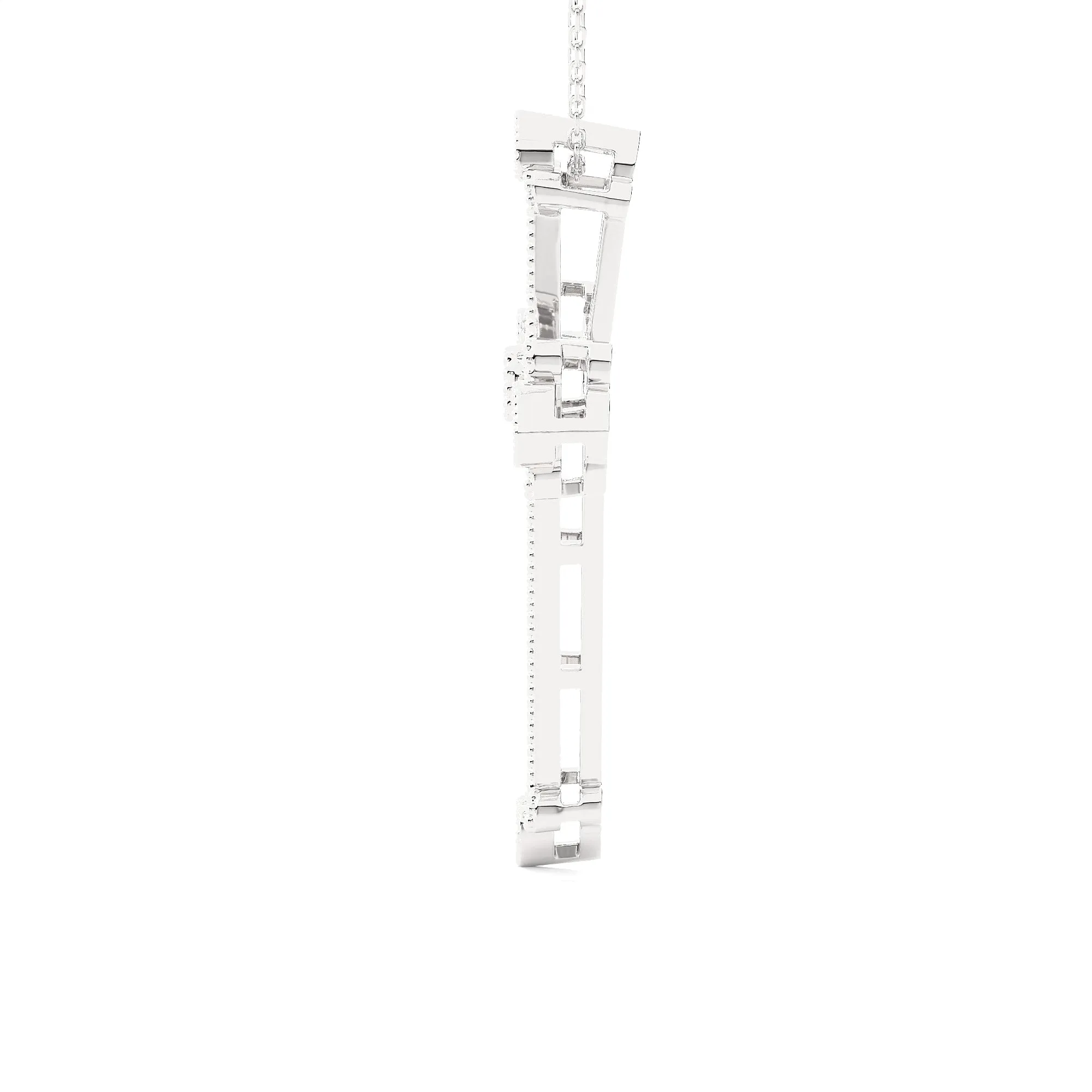 1/3 ctw Round Lab Grown Diamond Cross Pendant