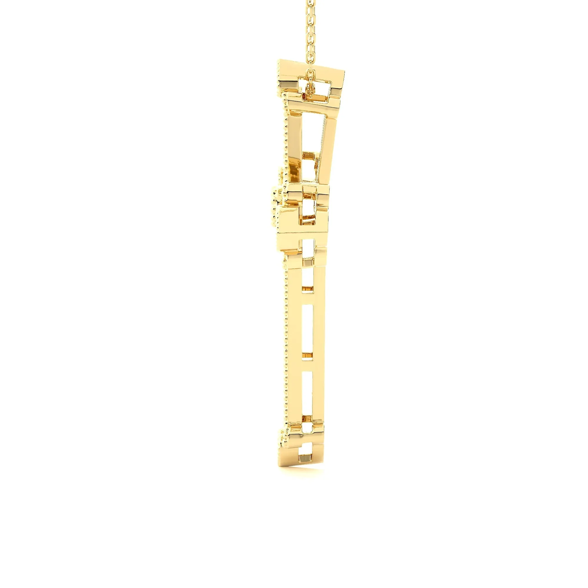 1/3 ctw Round Lab Grown Diamond Cross Pendant