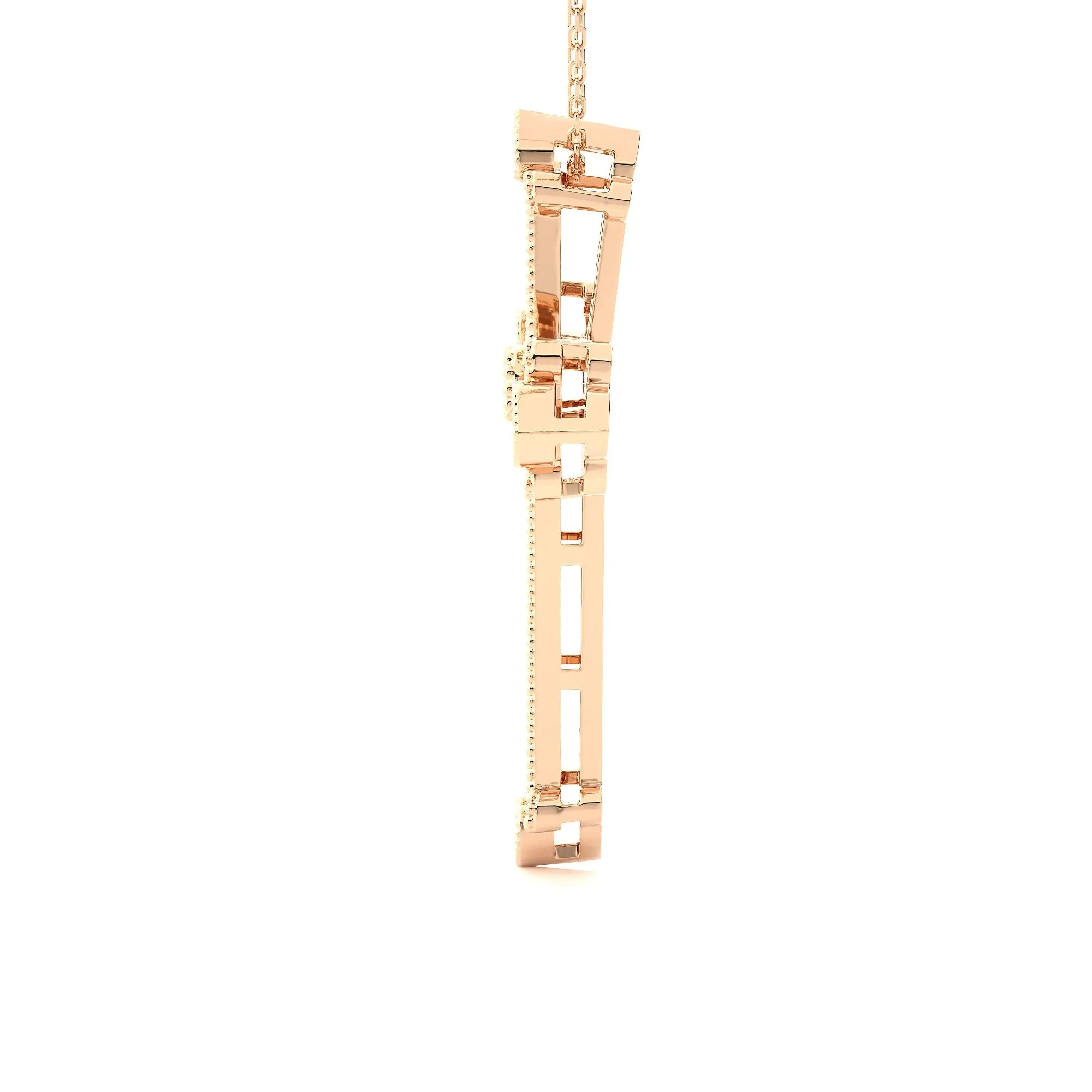 1/3 ctw Round Lab Grown Diamond Cross Pendant