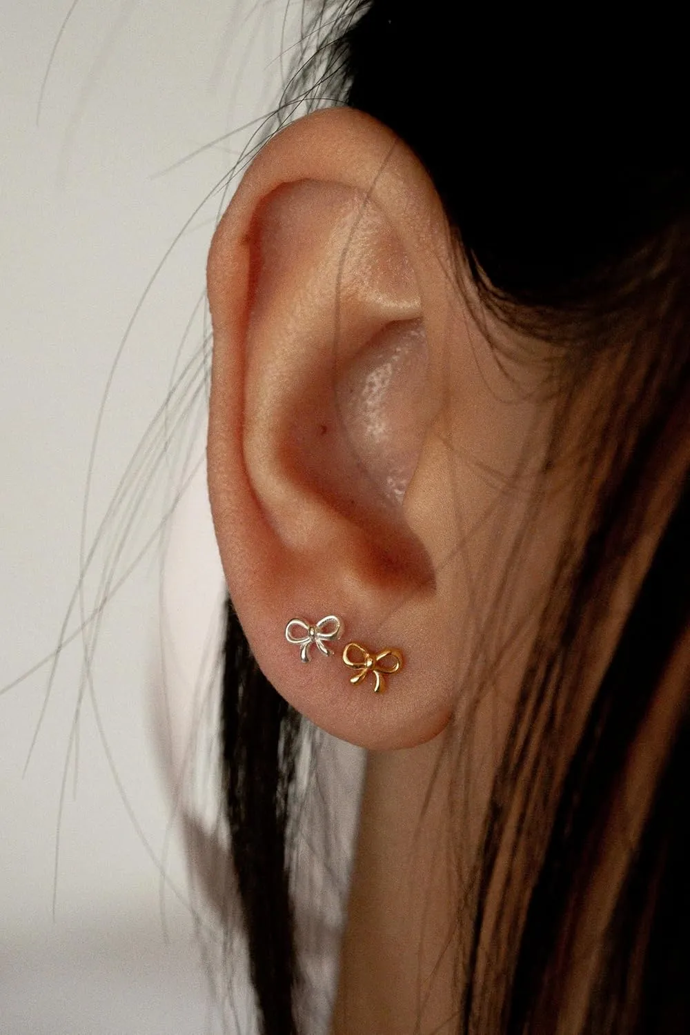 20G/18G/16G Titanium Flat Back Earrings, Threadless Nose Stud Tiny Stud Earrings, Cartilage Tragus Piercing Jewelry Conch Helix Stud
