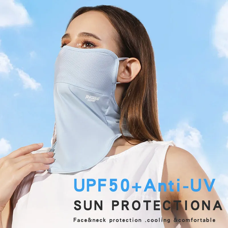 3055 Neck Gaiter Face Mask with Adjustable Ear Straps Washable Bandana Face Cover Face Scarf for Dust Sun