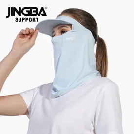 5055 Cooling Face Mask with Visor Lightweight Summer Sun Protection Cooling Shawl Breathable Mesh Sport Cap