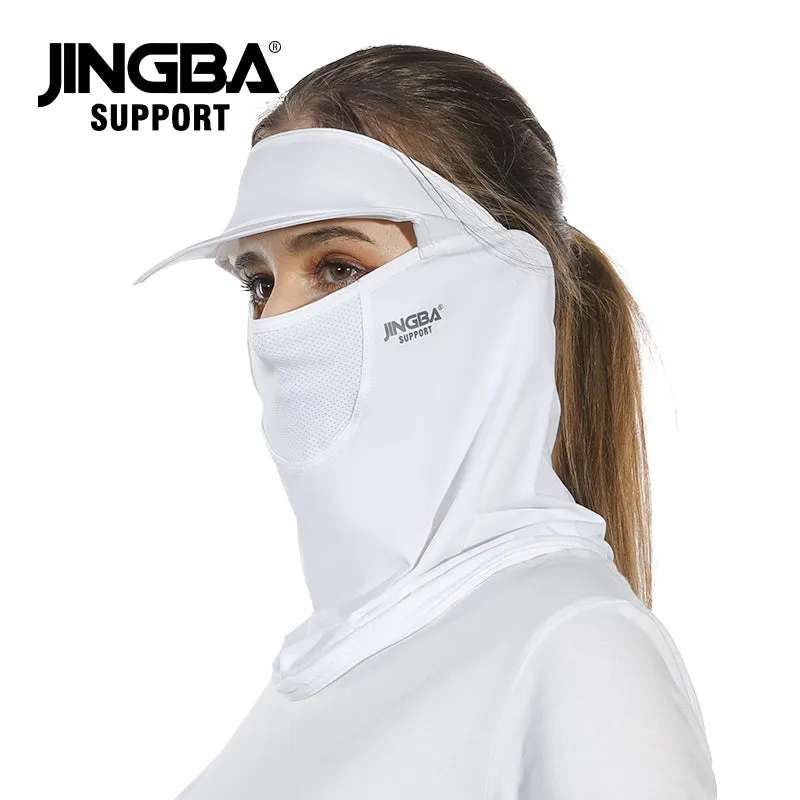 5055 Cooling Face Mask with Visor Lightweight Summer Sun Protection Cooling Shawl Breathable Mesh Sport Cap