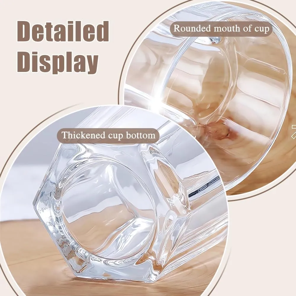 6 Pcs Plastic Tumblers, Unbreakable Water Cups, Reusable Drinking Cup for Kids and Adults, Stackable Acrylic Glasses for Camping Picnic Party Juice Cocktail Whiskey Wine (6pc-clear-300ml/10oz)