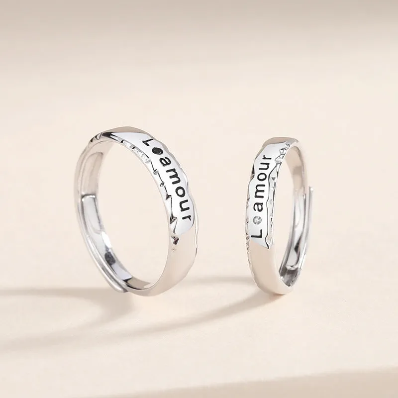 Amour Matching Wedding Rings Set for Two
