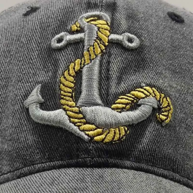 Anchor Embroidered Baseball Caps