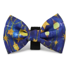 Arabian Nights - Blue and Gold Dog Bow