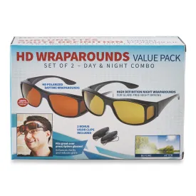 As Seen On TV Combo Pack Polarized Wraparound Sunglasses