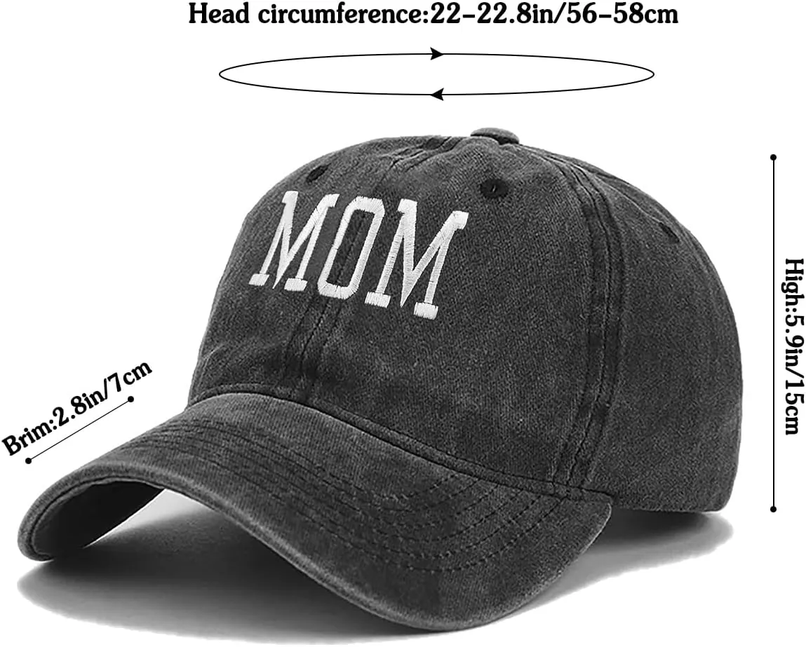 Baseball Cap for Women Men Adjustable Vintage Washed Cotton Distressed Baseball Snapback Caps