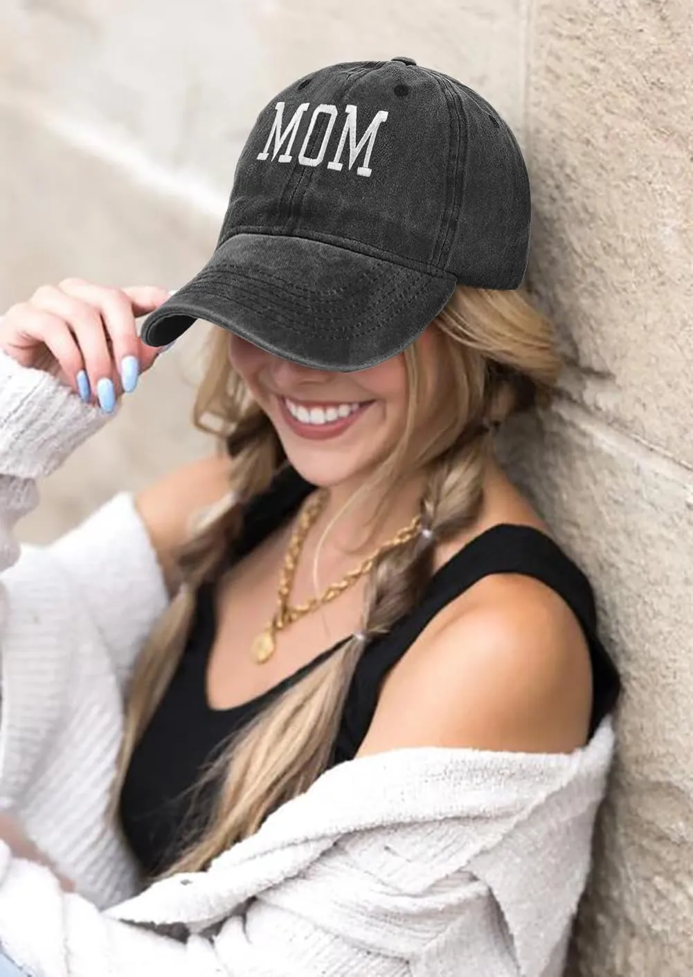 Baseball Cap for Women Men Adjustable Vintage Washed Cotton Distressed Baseball Snapback Caps