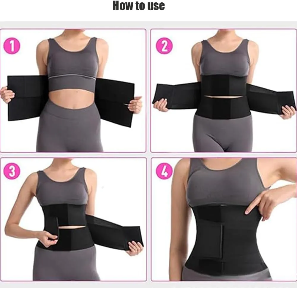 Belt Waist Cincher Ab Belt Tummy Control Body Shaper with Triple Wrap Women, Breathable