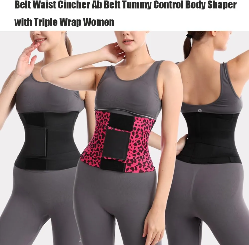 Belt Waist Cincher Ab Belt Tummy Control Body Shaper with Triple Wrap Women, Breathable
