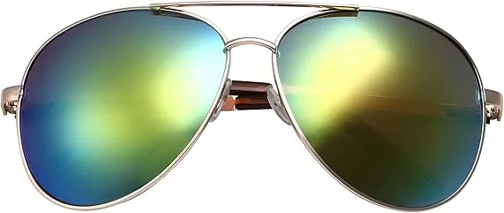 Big XL Wide Frame Extra Large Aviator Sunglasses (Green)