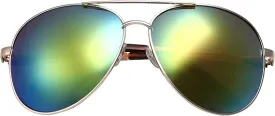 Big XL Wide Frame Extra Large Aviator Sunglasses (Green)