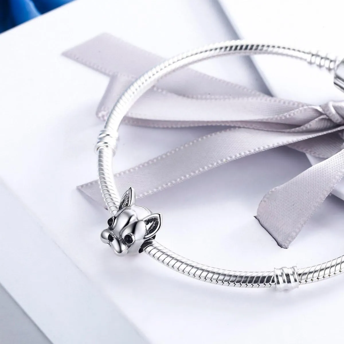 BISAER 925 Sterling Silver Charms for Bracelets Cat Dog Sloth Animal Beads Butterfly Fairy Heart Dangle Pendant Charms