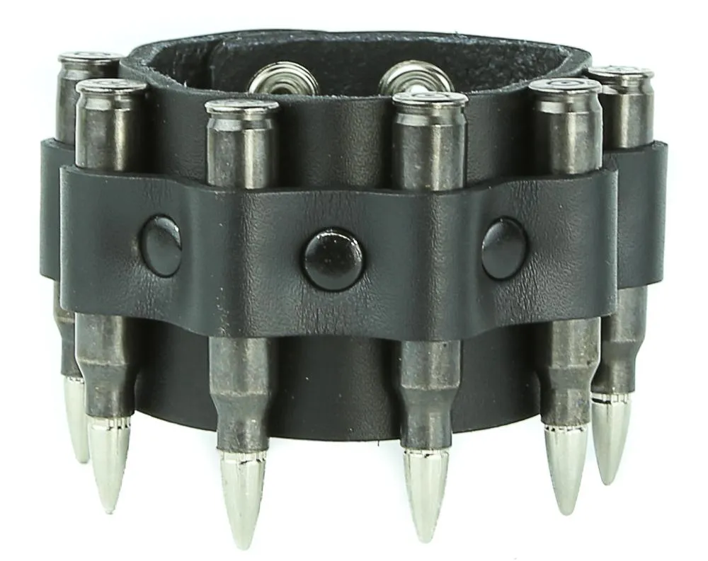 Black .223 Real Bullet Bracelet