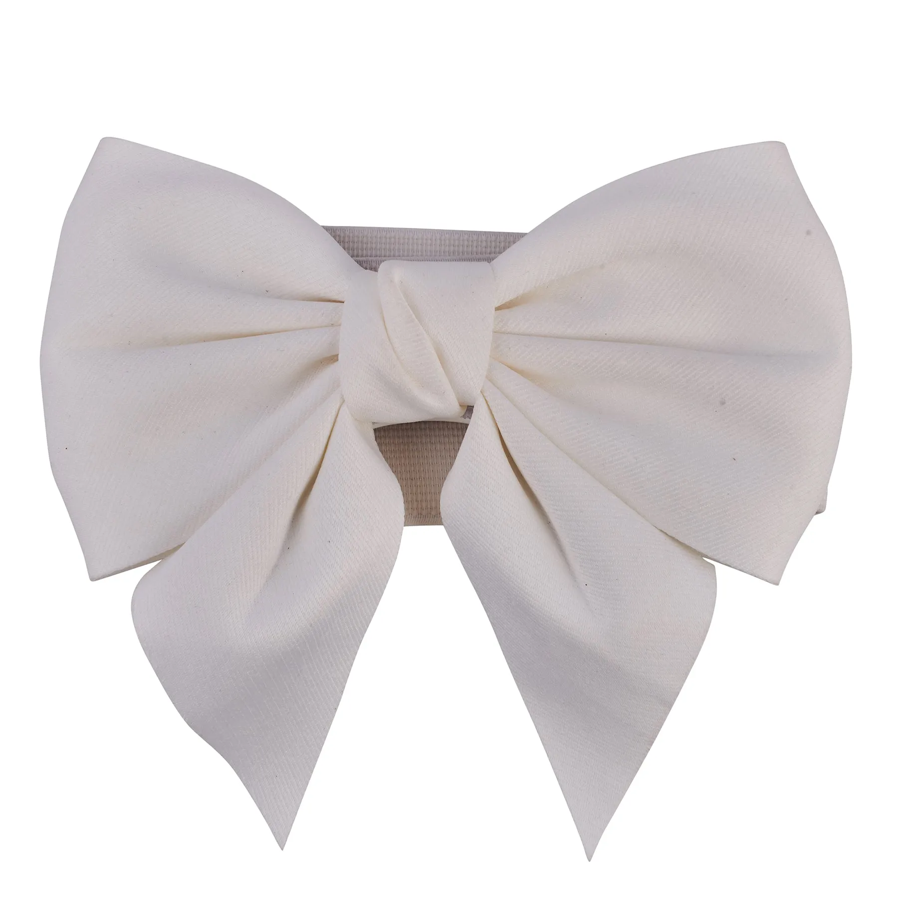 Bow Big Belt White