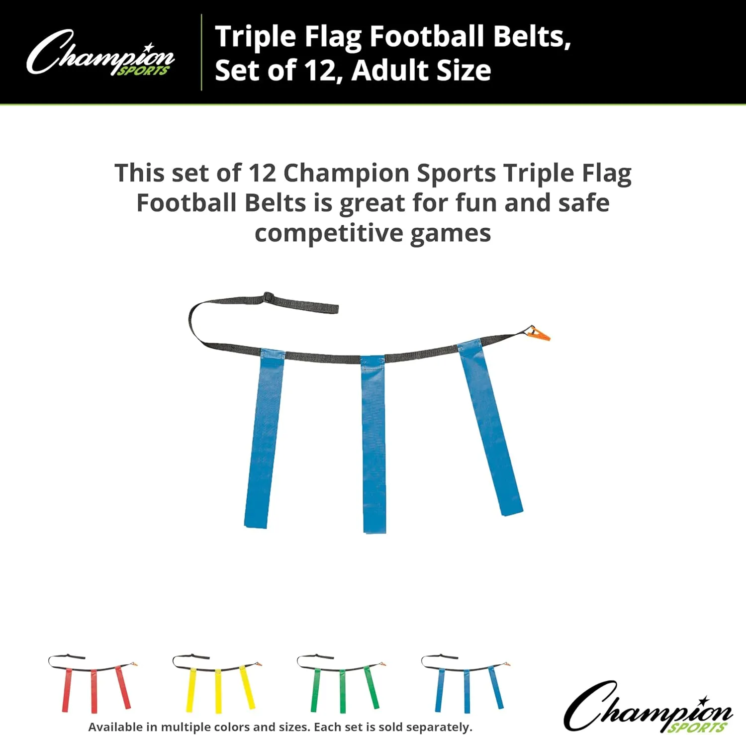 Champion Sports unisex-adult Flag Football Set