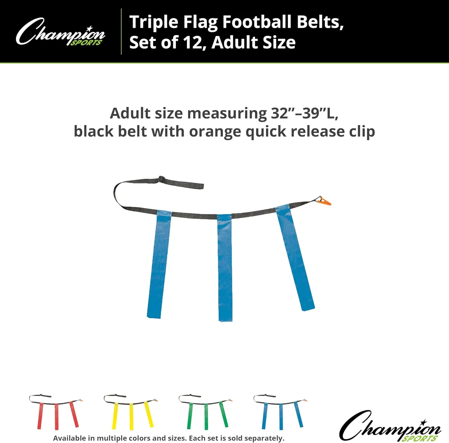 Champion Sports unisex-adult Flag Football Set