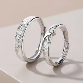Customized His Hers Couple Wedding Rings Set