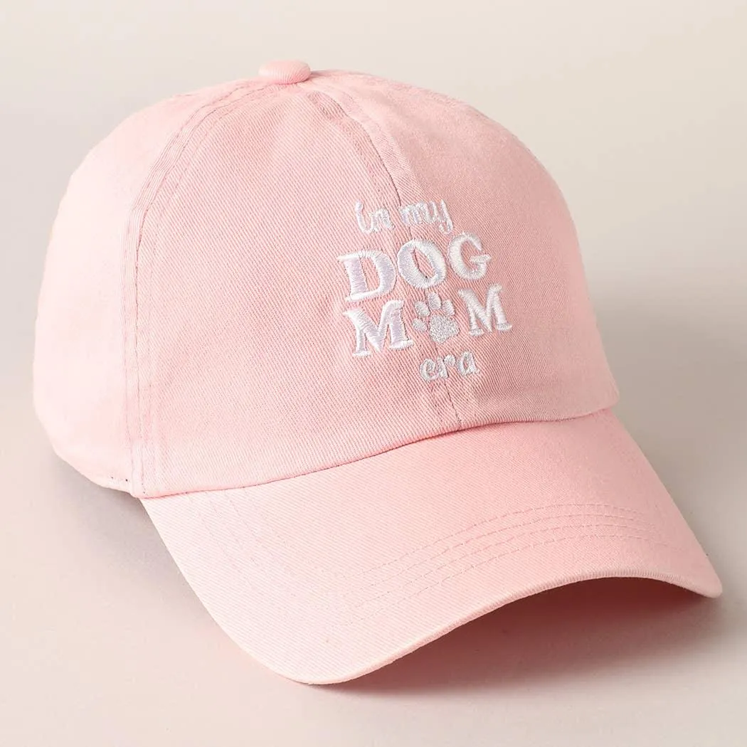 Embroidered In My Dog Mom Era Baseball Cap
