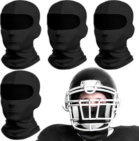 Eurzom 4 Pcs Football Balaclava Ski Mask Cooling Sports Full Face Mask UV Protector for Football Accessories Gifts