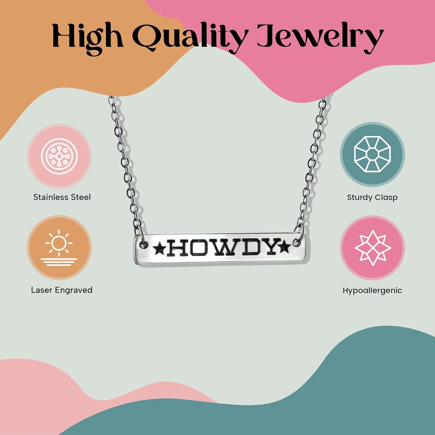 FashionJunkie4Life 925 Sterling Silver Western Coyboy and Cowgirl Pendant Necklaces