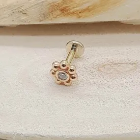 Flower Labret Stud