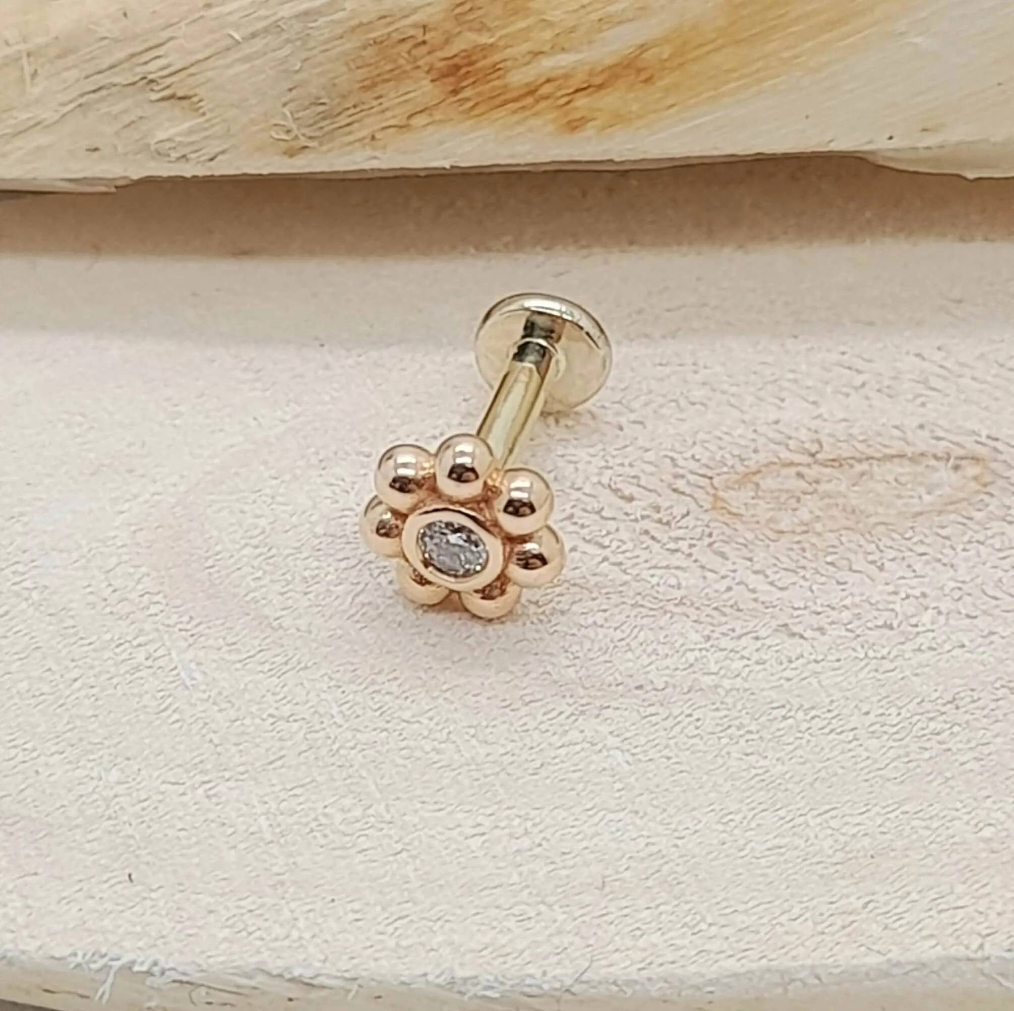 Flower Labret Stud
