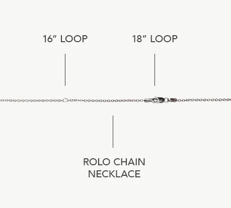FP-32: Heart pendant with adjustable 18" Rolo chain