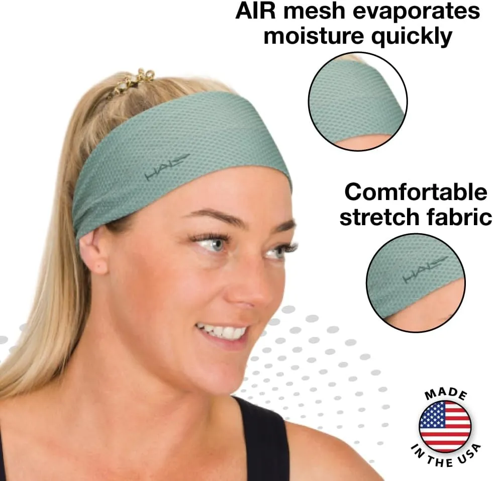 Halo Headband AIR Series-Bandit - 4" Wide Pullover Sweatband for Men and Women- Keeps Hair in Place and Sweat Off Your Face