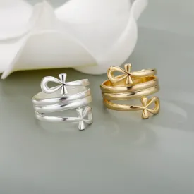 Indian Double Layered Rings Couple Rings
