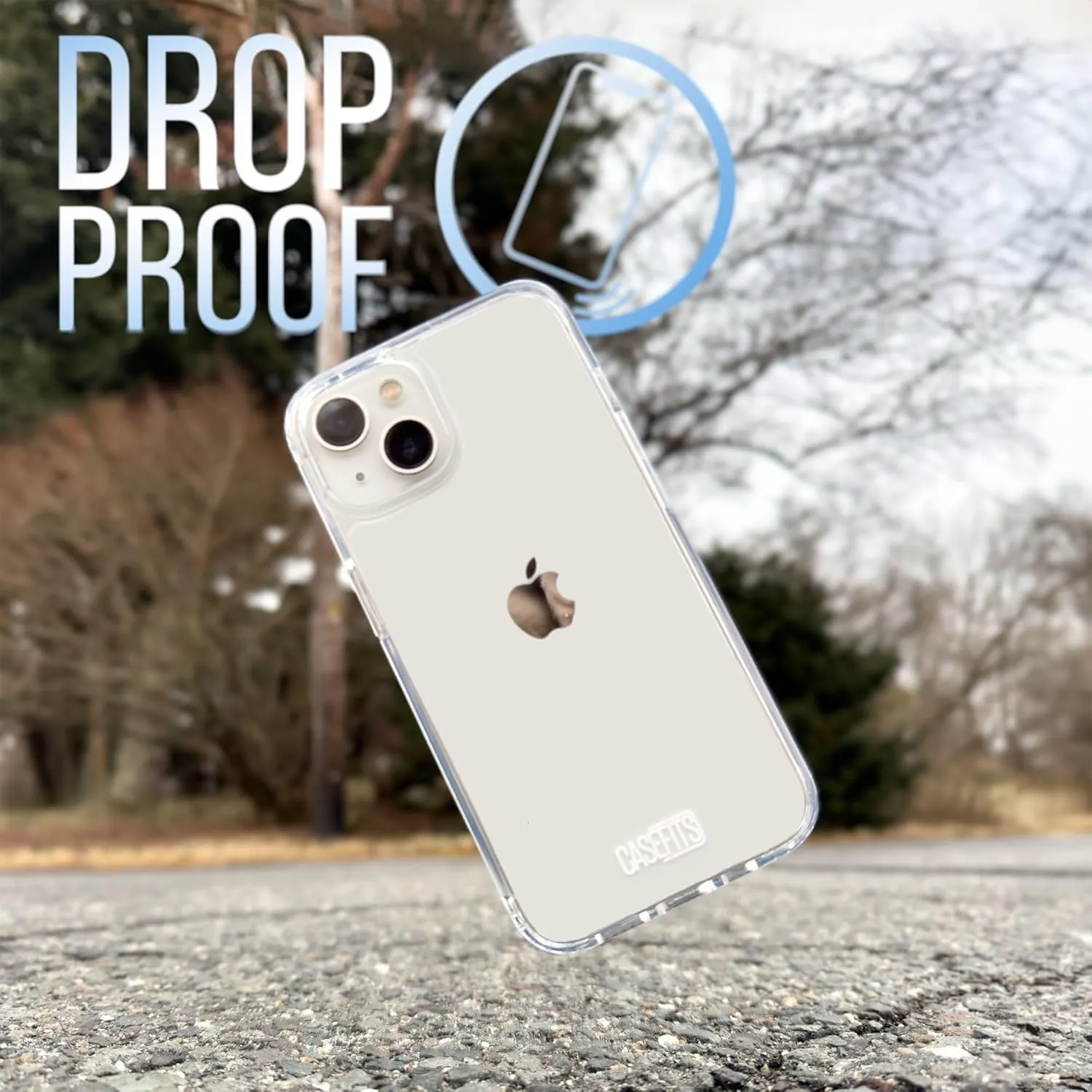 iPhone Protective Case - Slim, [10ft Drop Protection], Anti-Yellowing, Scratch Resistant, Raised Edges
