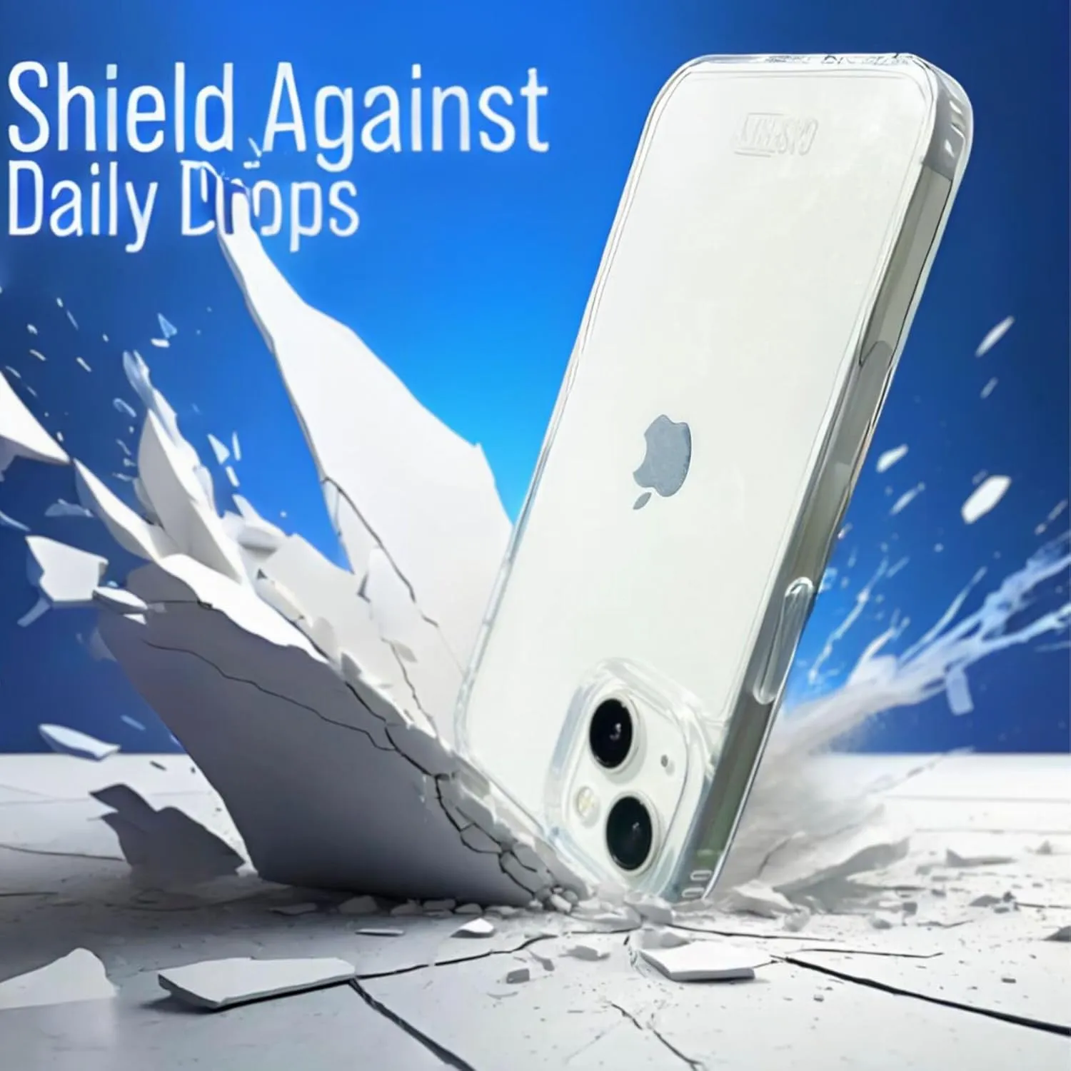 iPhone Protective Case - Slim, [10ft Drop Protection], Anti-Yellowing, Scratch Resistant, Raised Edges