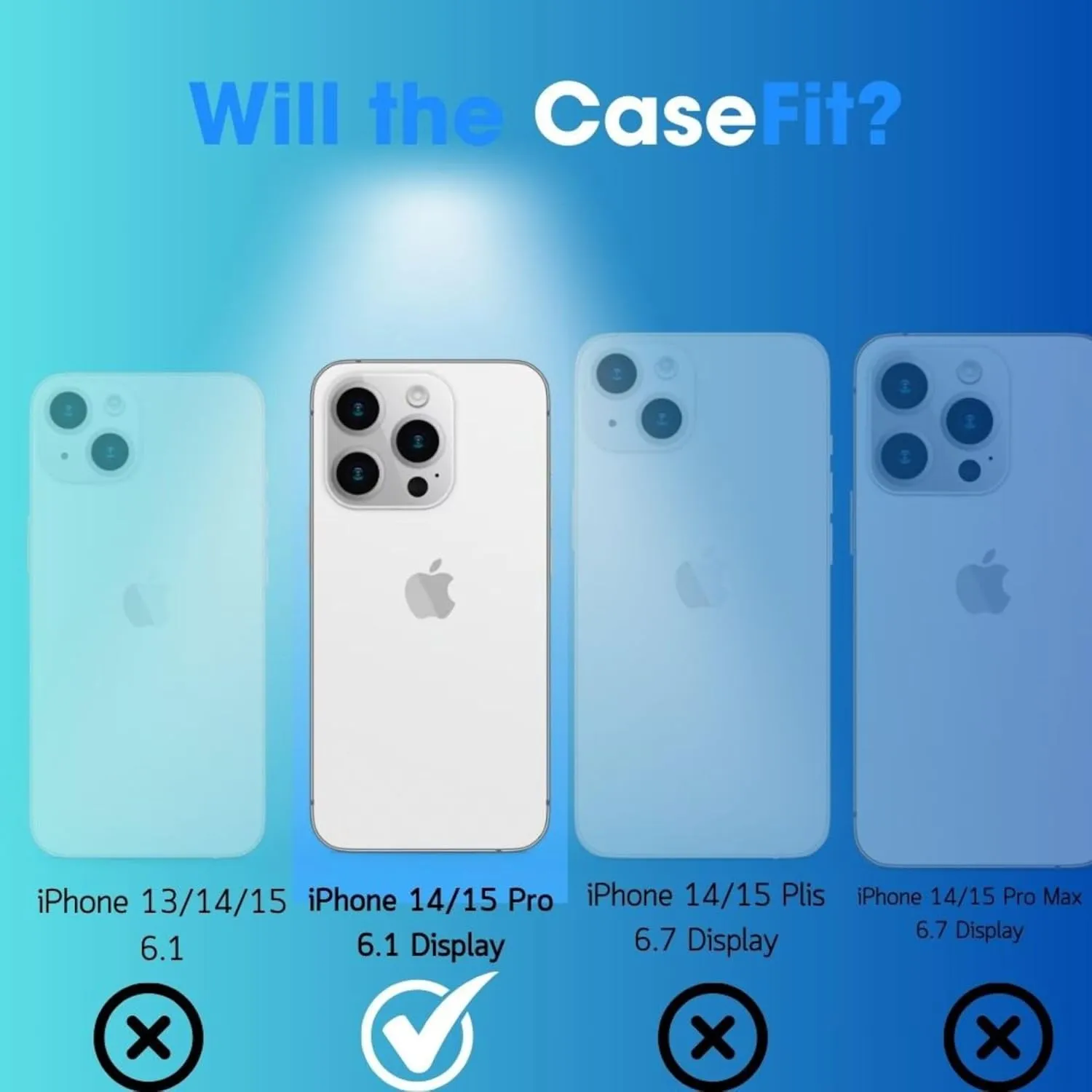 iPhone Protective Case - Slim, [10ft Drop Protection], Anti-Yellowing, Scratch Resistant, Raised Edges