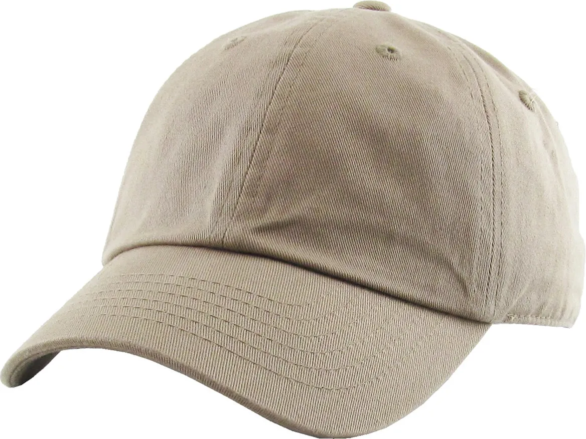 Kids Premium Baseball Cap Khk