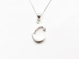 Letter C Pendant - Capital C Pendant - Personalized Necklace