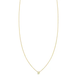 Letter D - 14k Gold Initial Necklace