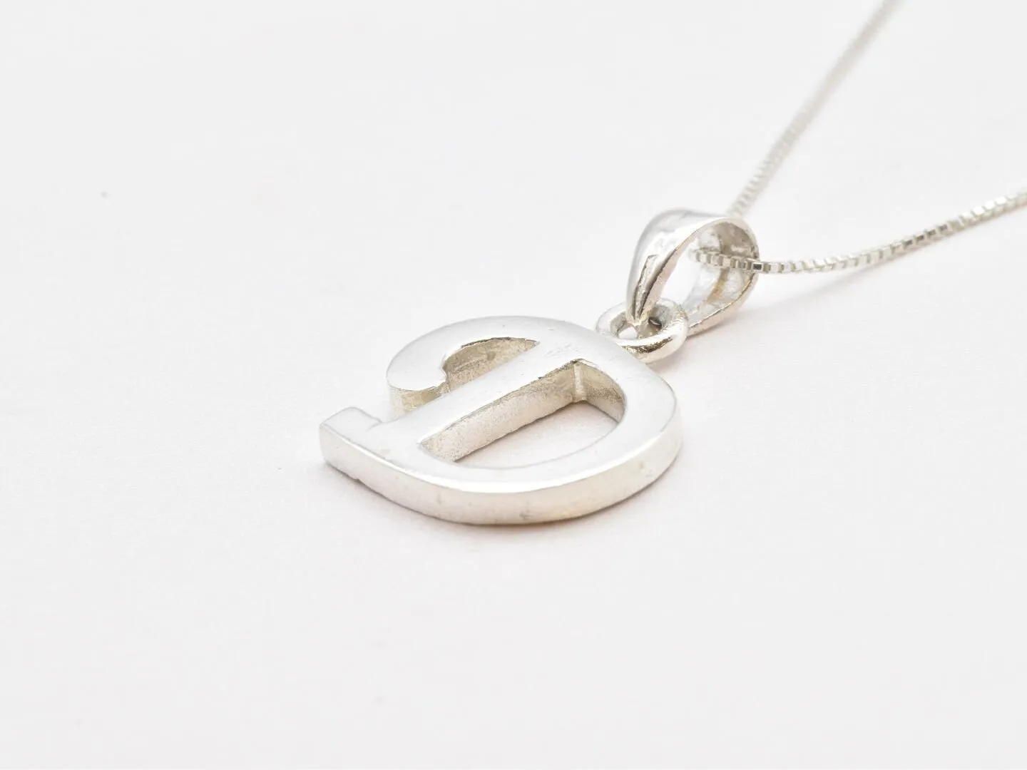 Letter D Pendant - Name Initial Pendant - Personalized Letter Necklace