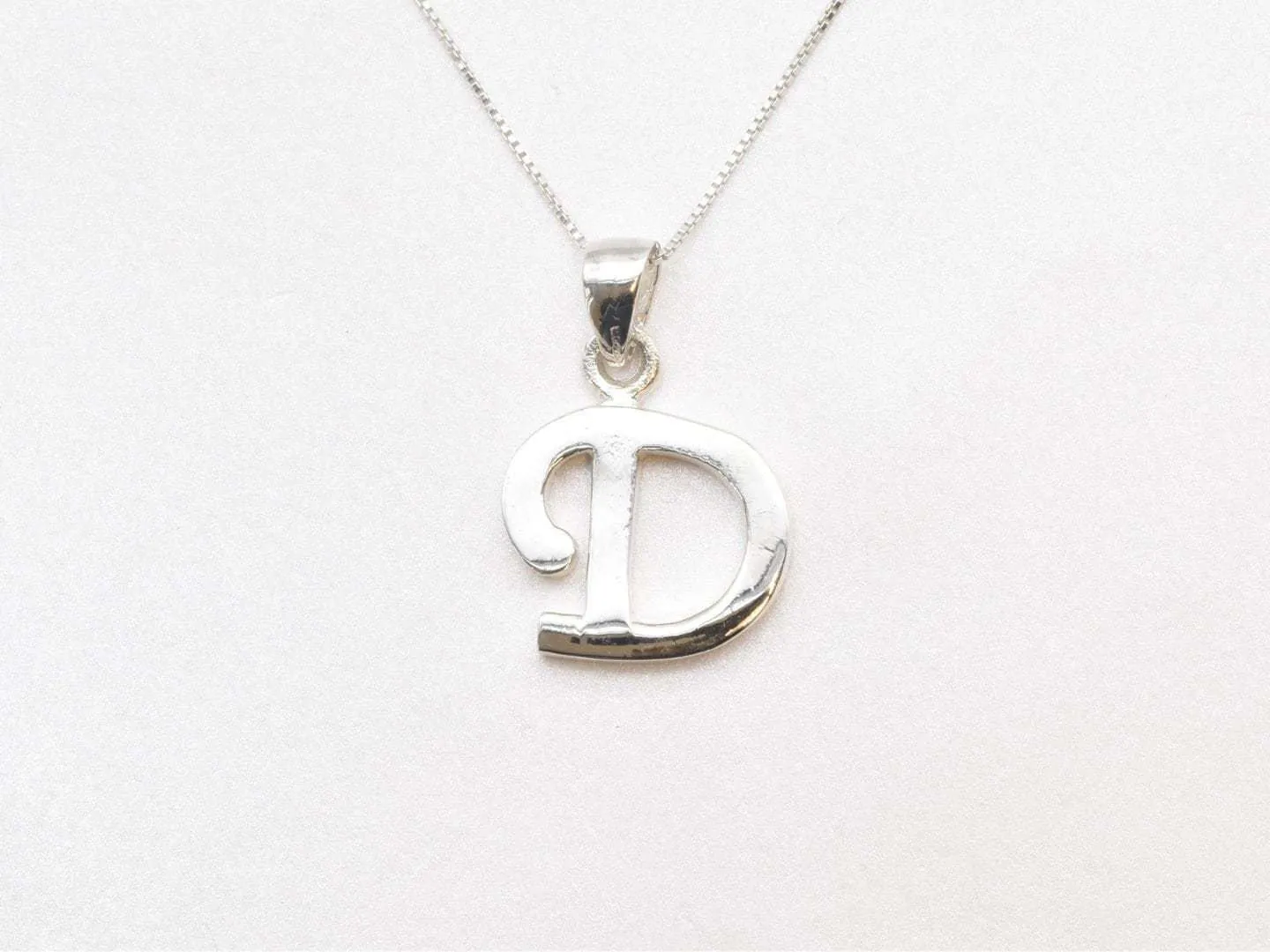 Letter D Pendant - Name Initial Pendant - Personalized Letter Necklace