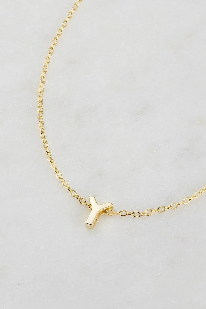 Letter Necklace Y