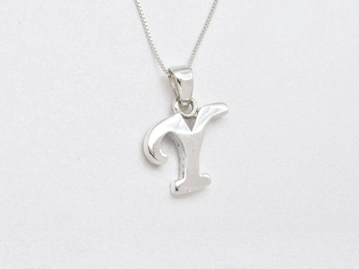Letter Y Pendant - Name Initial Pendant - Personalized Necklace