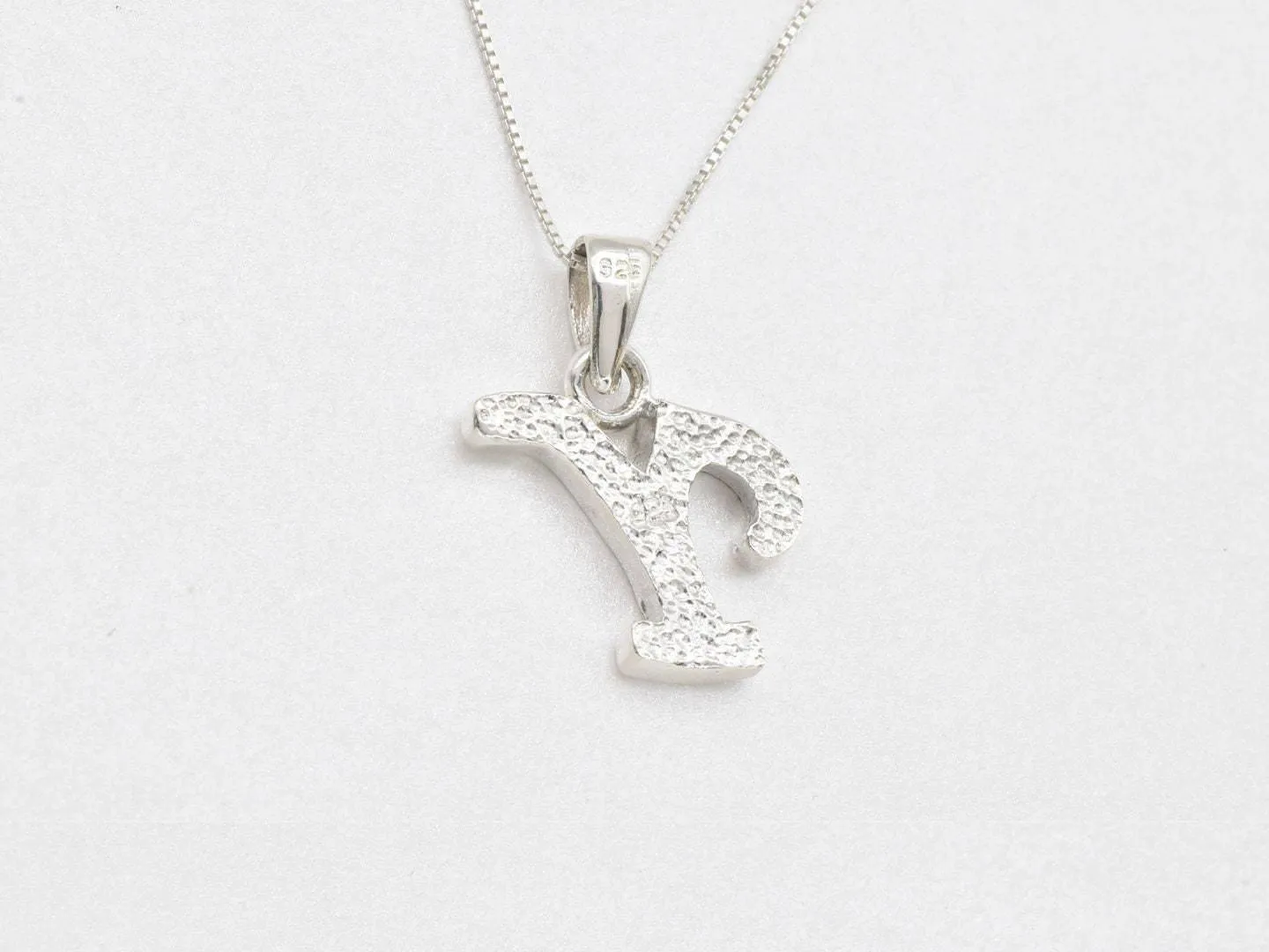 Letter Y Pendant - Name Initial Pendant - Personalized Necklace