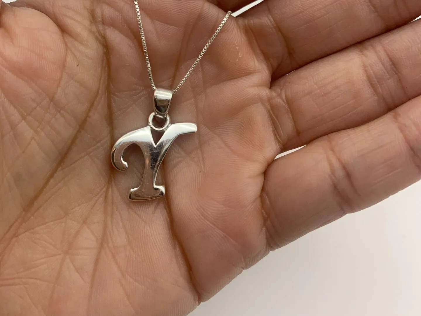 Letter Y Pendant - Name Initial Pendant - Personalized Necklace