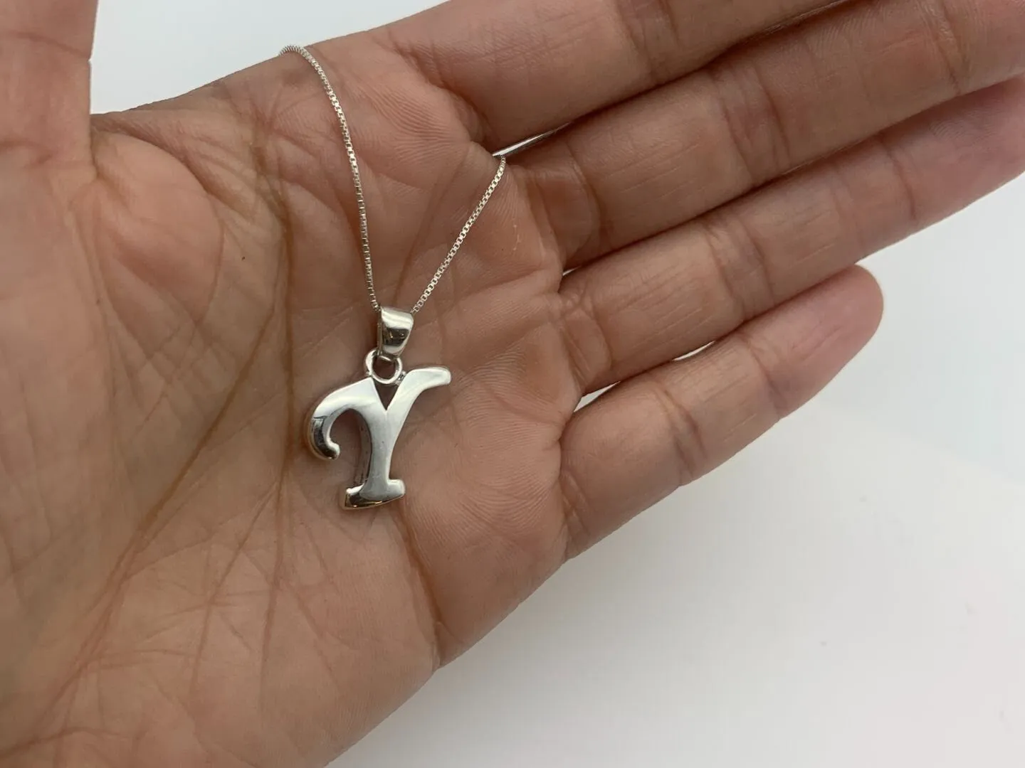 Letter Y Pendant - Name Initial Pendant - Personalized Necklace