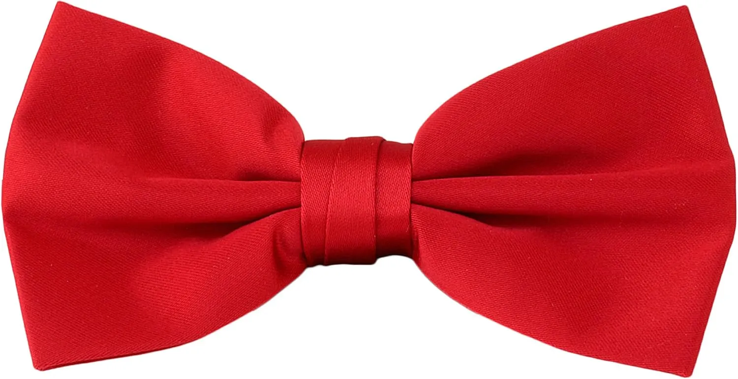 LUTHER PIKE SEATTLE Mens Bow Tie And Suspenders Set For Men Gift Box - For Formal Dress Bowtie & Braces - Prom Dance Wedding