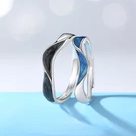 Matching His and Hers Anniversary Rings Set