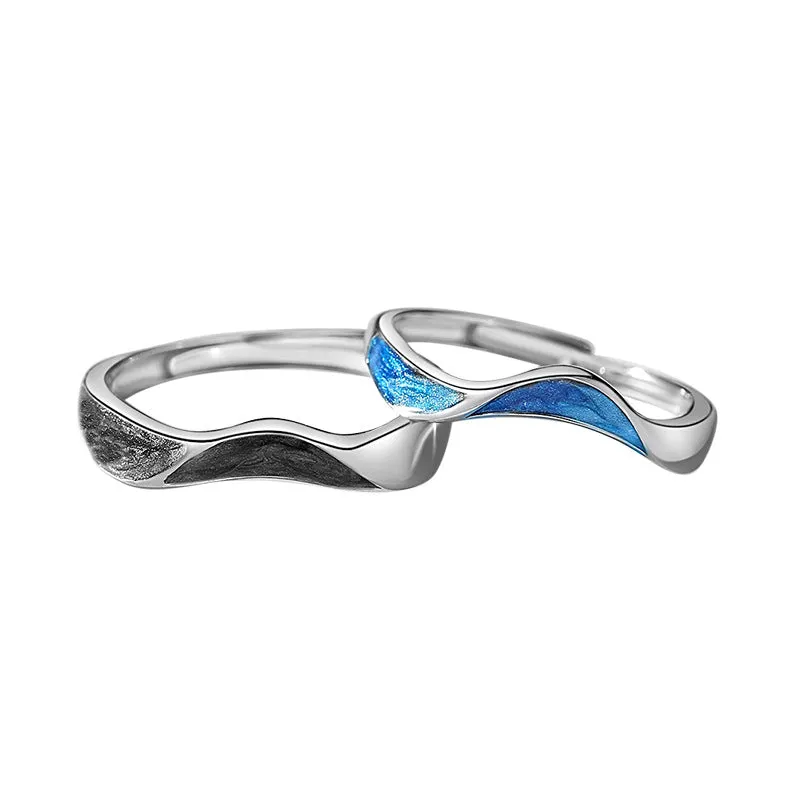 Matching His and Hers Anniversary Rings Set